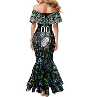 Custom New Zealand Family Matching Mermaid Dress and Hawaiian Shirt Maori Rugby Tattoo Papua Shell LT9 - Polynesian Pride