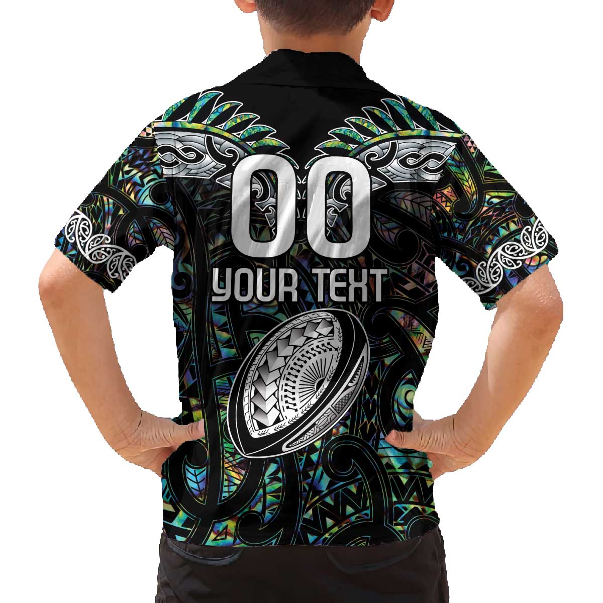 Custom New Zealand Family Matching Off Shoulder Short Dress and Hawaiian Shirt Maori Rugby Tattoo Papua Shell LT9 - Polynesian Pride