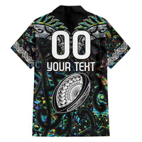 Custom New Zealand Family Matching Off Shoulder Short Dress and Hawaiian Shirt Maori Rugby Tattoo Papua Shell LT9 - Polynesian Pride