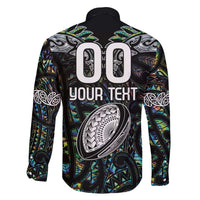 Custom New Zealand Family Matching Off Shoulder Short Dress and Hawaiian Shirt Maori Rugby Tattoo Papua Shell LT9 - Polynesian Pride