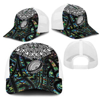 New Zealand Mesh Trucker Cap Maori Rugby Tattoo Papua Shell - Polynesian Pride