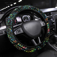 New Zealand Steering Wheel Cover Maori Rugby Tattoo Papua Shell