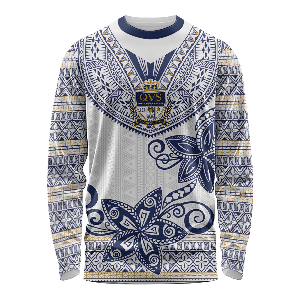 Fiji Queen Victoria School Personalised Long Sleeve Shirt QVS 120 Years Queen Victoria Alumni Legacy