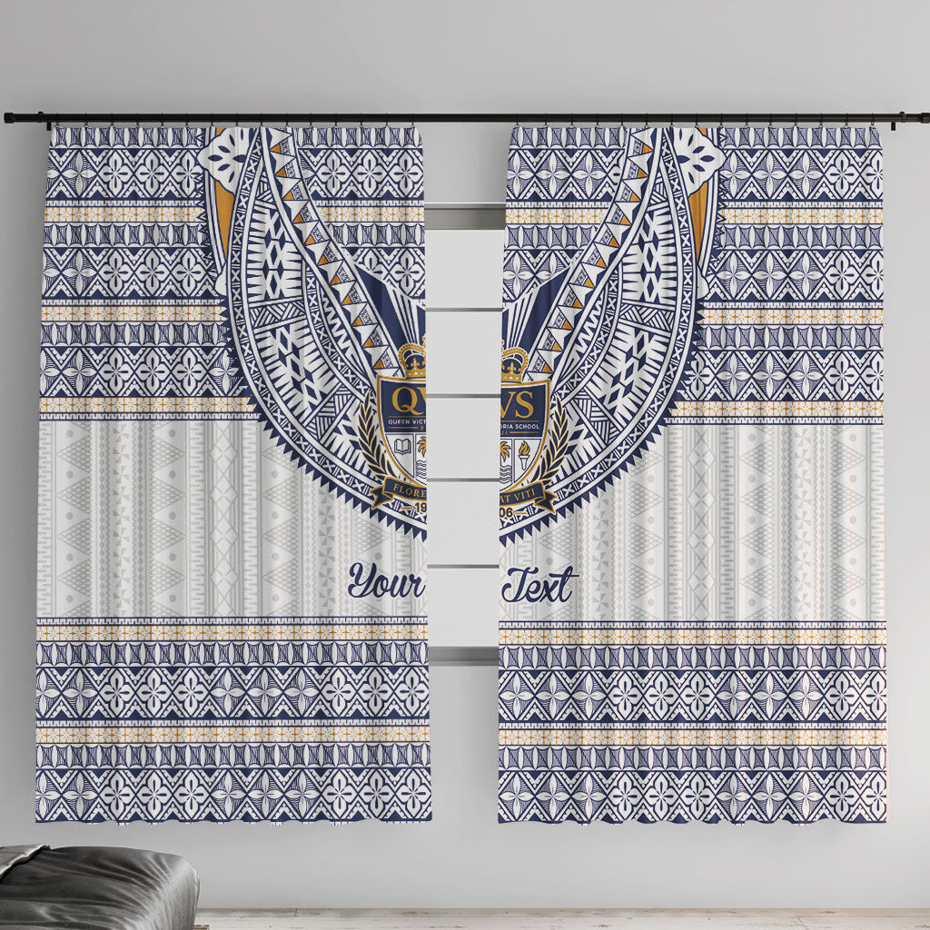 Fiji Queen Victoria School Personalised Window Curtain QVS 120 Years Queen Victoria Alumni Legacy