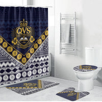 Fiji Queen Victoria School Bathroom Set QVS 1906 Generational School Legacy LT9 Bathroom Set (4 pcs) Blue - Polynesian Pride