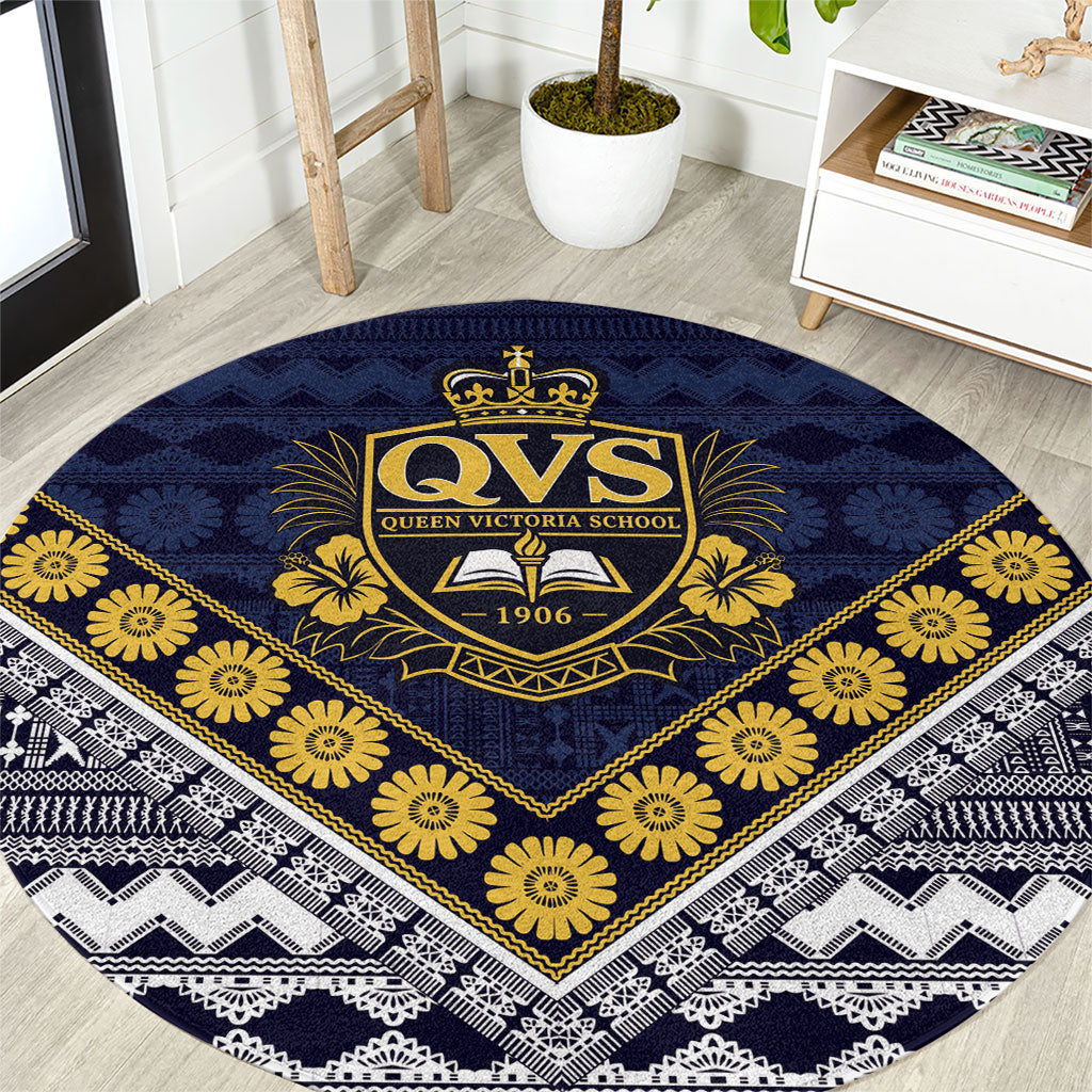 Fiji Queen Victoria School Round Carpet QVS 1906 Generational School Legacy