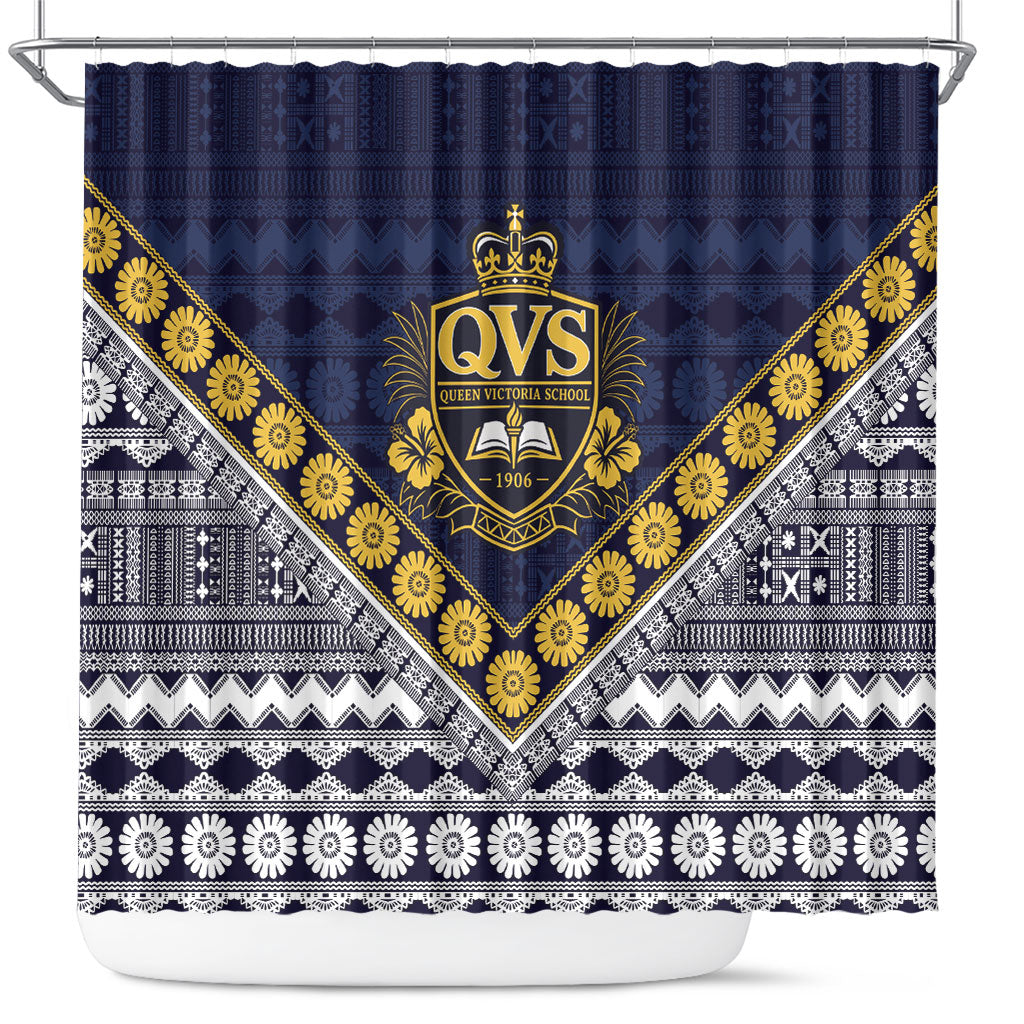 Fiji Queen Victoria School Shower Curtain QVS 1906 Generational School Legacy