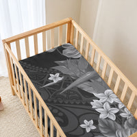 Hawaii Tropical Flowers Tribal Pattern Baby Bed Cover Black Style LT9 - Polynesian Pride