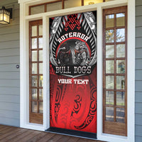 Aotearoa Bulldog Personalised Door Cover Maori Kowhaiwhai Motif LT9 - Polynesian Pride