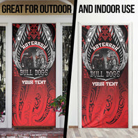 Aotearoa Bulldog Personalised Door Cover Maori Kowhaiwhai Motif LT9 - Polynesian Pride