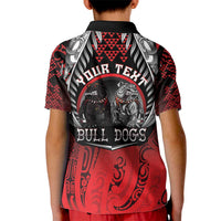 Aotearoa Bulldog Personalised Kid Polo Shirt Maori Kowhaiwhai Motif LT9 - Polynesian Pride