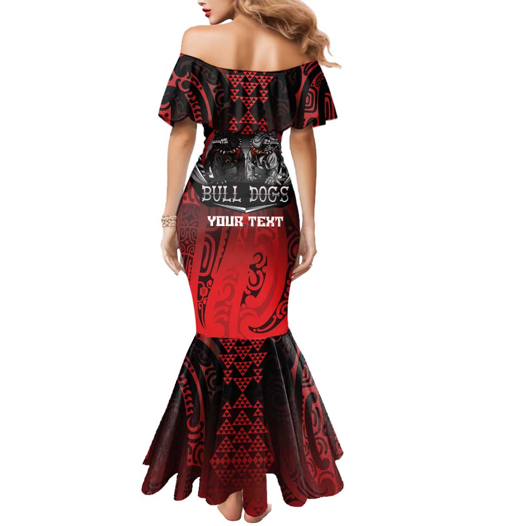 Aotearoa Bulldog Personalised Mermaid Dress Maori Kowhaiwhai Motif LT9 - Polynesian Pride