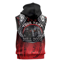 Aotearoa Bulldog Personalised Sleeveless Hoodie Maori Kowhaiwhai Motif LT9 - Polynesian Pride