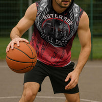 Aotearoa Bulldog Personalised Sleeveless Hoodie Maori Kowhaiwhai Motif LT9 - Polynesian Pride