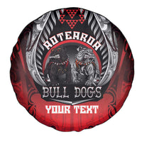 Aotearoa Bulldog Personalised Spare Tire Cover Maori Kowhaiwhai Motif LT9 - Polynesian Pride