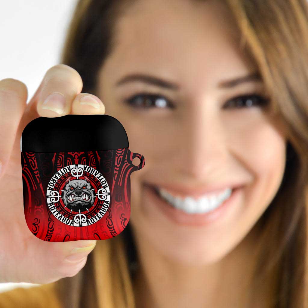 Aotearoa Bulldog AirPods Case New Zealand Kowhaiwhai Tribal - Polynesian Pride