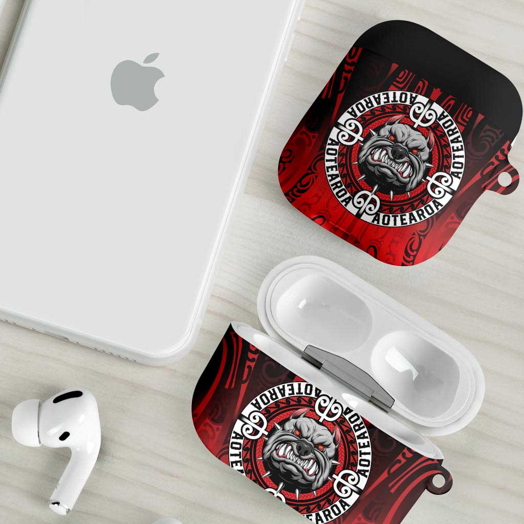 Aotearoa Bulldog AirPods Case New Zealand Kowhaiwhai Tribal LT9 - Polynesian Pride