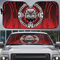 Aotearoa Bulldog Auto Sun Shade New Zealand Kowhaiwhai Tribal LT9 Red - Polynesian Pride