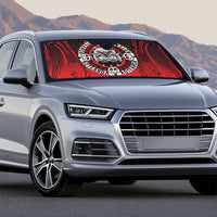 Aotearoa Bulldog Auto Sun Shade New Zealand Kowhaiwhai Tribal LT9 - Polynesian Pride