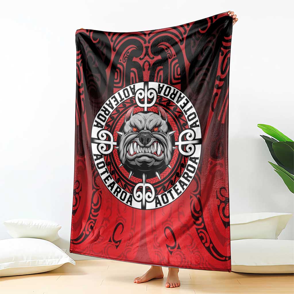 Aotearoa Bulldog Blanket New Zealand Kowhaiwhai Tribal LT9 - Polynesian Pride