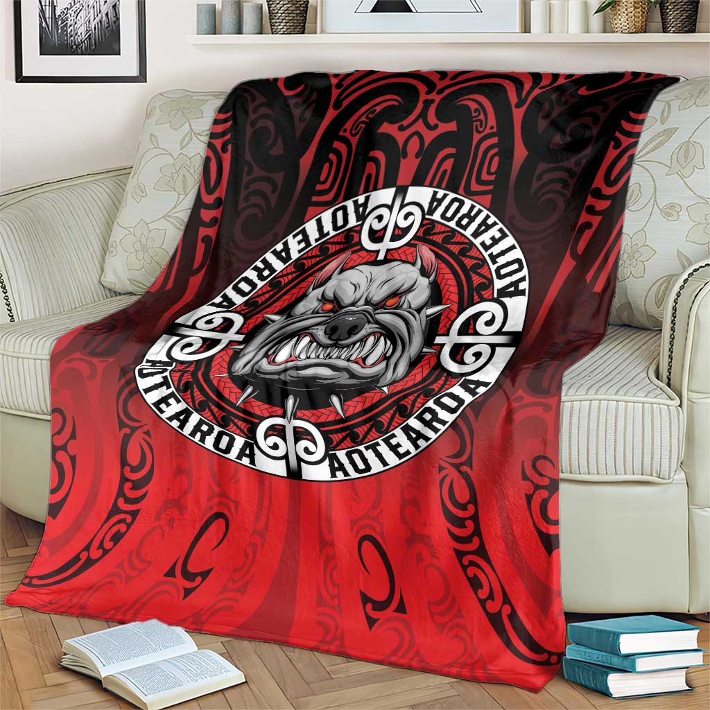 Aotearoa Bulldog Blanket New Zealand Kowhaiwhai Tribal LT9 - Polynesian Pride