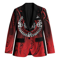 Aotearoa Bulldog Blazer New Zealand Kowhaiwhai Tribal LT9 Unisex Red - Polynesian Pride