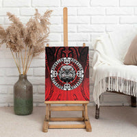 Aotearoa Bulldog Canvas Wall Art New Zealand Kowhaiwhai Tribal LT9 - Polynesian Pride