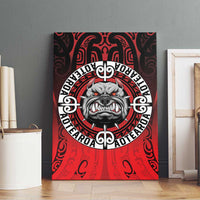 Aotearoa Bulldog Canvas Wall Art New Zealand Kowhaiwhai Tribal LT9 - Polynesian Pride