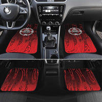 Aotearoa Bulldog Car Mats New Zealand Kowhaiwhai Tribal LT9 Set 4pcs Red - Polynesian Pride