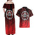 Aotearoa Bulldog Couples Matching Off Shoulder Maxi Dress and Hawaiian Shirt New Zealand Kowhaiwhai Tribal