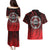 Aotearoa Bulldog Couples Matching Puletasi and Hawaiian Shirt New Zealand Kowhaiwhai Tribal