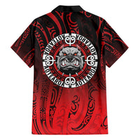 Aotearoa Bulldog Family Matching Off Shoulder Maxi Dress and Hawaiian Shirt New Zealand Kowhaiwhai Tribal LT9 - Polynesian Pride