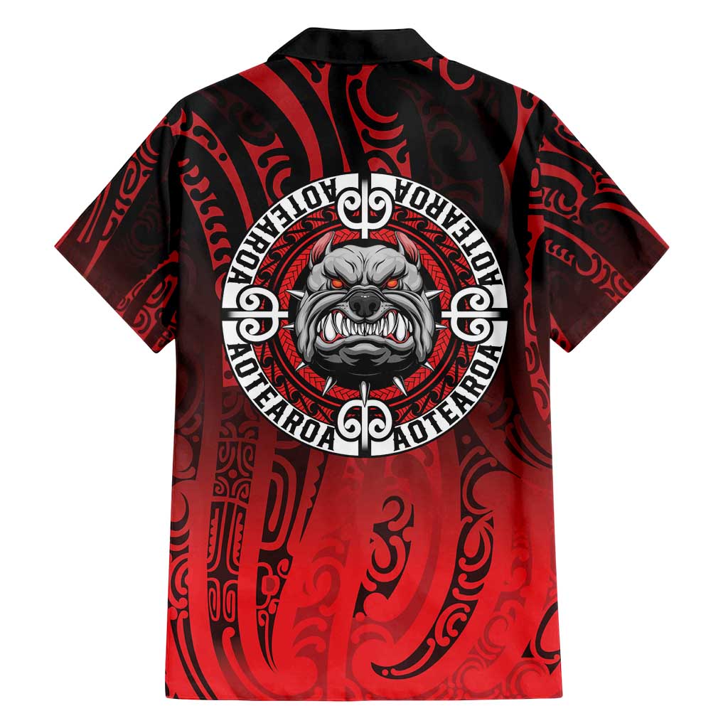 Aotearoa Bulldog Family Matching Summer Maxi Dress and Hawaiian Shirt New Zealand Kowhaiwhai Tribal LT9 - Polynesian Pride