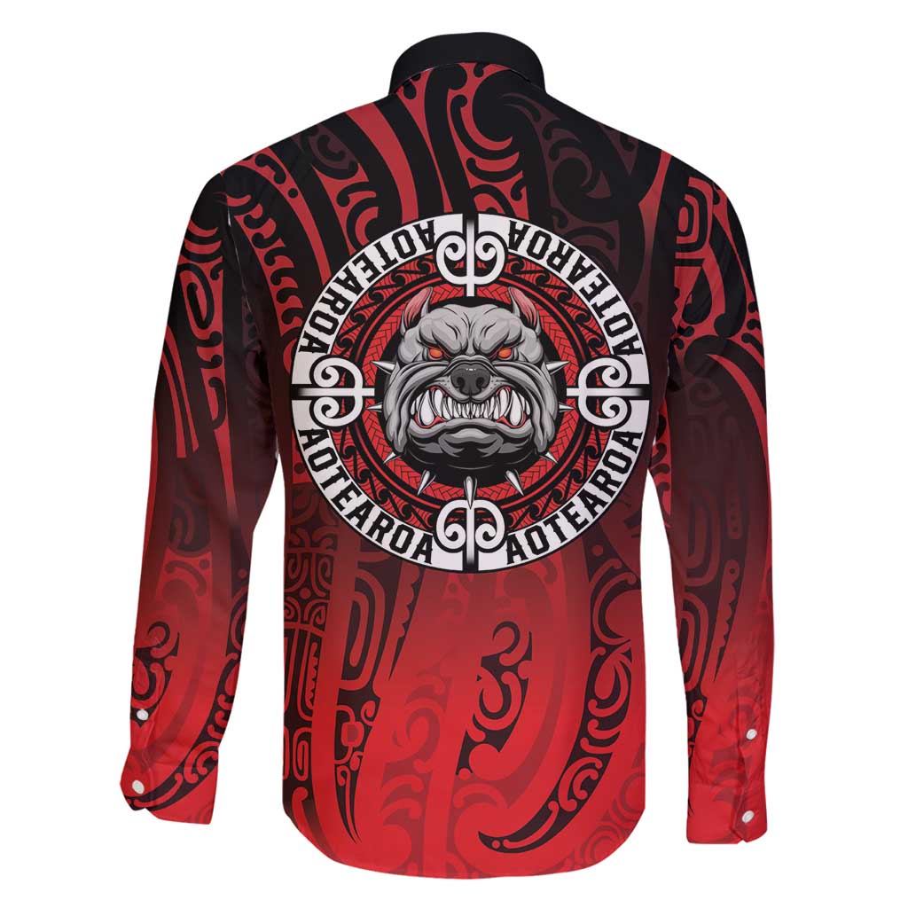 Aotearoa Bulldog Family Matching Summer Maxi Dress and Hawaiian Shirt New Zealand Kowhaiwhai Tribal LT9 - Polynesian Pride