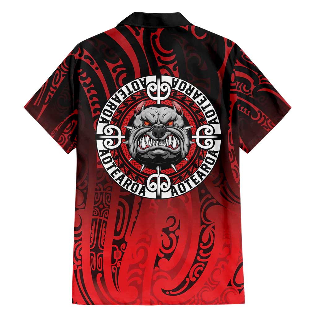 Aotearoa Bulldog Hawaiian Shirt New Zealand Kowhaiwhai Tribal LT9 - Polynesian Pride