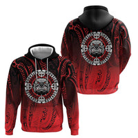 Aotearoa Bulldog Hoodie New Zealand Kowhaiwhai Tribal LT9 - Polynesian Pride