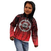 Aotearoa Bulldog Kid Hoodie New Zealand Kowhaiwhai Tribal LT9 - Polynesian Pride