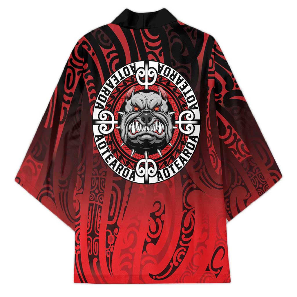 Aotearoa Bulldog Kimono New Zealand Kowhaiwhai Tribal LT9 - Polynesian Pride
