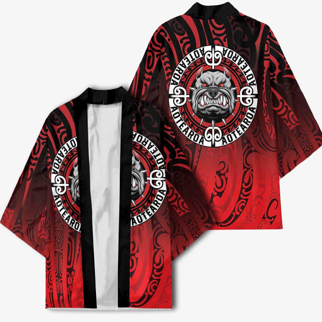 Aotearoa Bulldog Kimono New Zealand Kowhaiwhai Tribal LT9 - Polynesian Pride