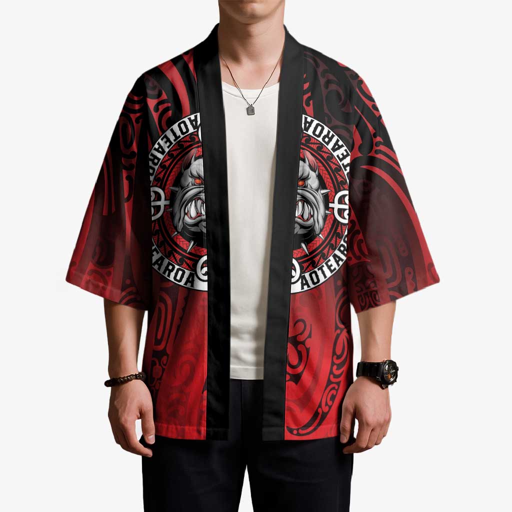 Aotearoa Bulldog Kimono New Zealand Kowhaiwhai Tribal LT9 - Polynesian Pride