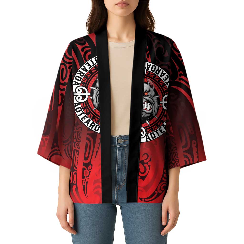 Aotearoa Bulldog Kimono New Zealand Kowhaiwhai Tribal LT9 - Polynesian Pride