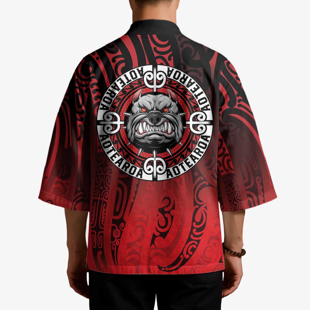 Aotearoa Bulldog Kimono New Zealand Kowhaiwhai Tribal LT9 - Polynesian Pride
