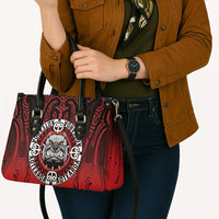 Aotearoa Bulldog Leather Bag New Zealand Kowhaiwhai Tribal LT9 - Polynesian Pride