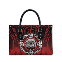 Aotearoa Bulldog Leather Bag New Zealand Kowhaiwhai Tribal LT9 - Polynesian Pride