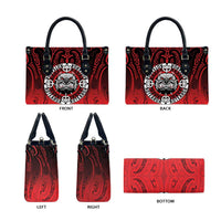 Aotearoa Bulldog Leather Bag New Zealand Kowhaiwhai Tribal LT9 - Polynesian Pride