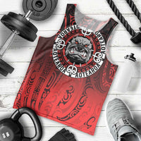 Aotearoa Bulldog Men Tank Top New Zealand Kowhaiwhai Tribal LT9 - Polynesian Pride
