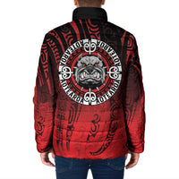 Aotearoa Bulldog Padded Jacket New Zealand Kowhaiwhai Tribal LT9 - Polynesian Pride