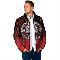 Aotearoa Bulldog Padded Jacket New Zealand Kowhaiwhai Tribal LT9 - Polynesian Pride