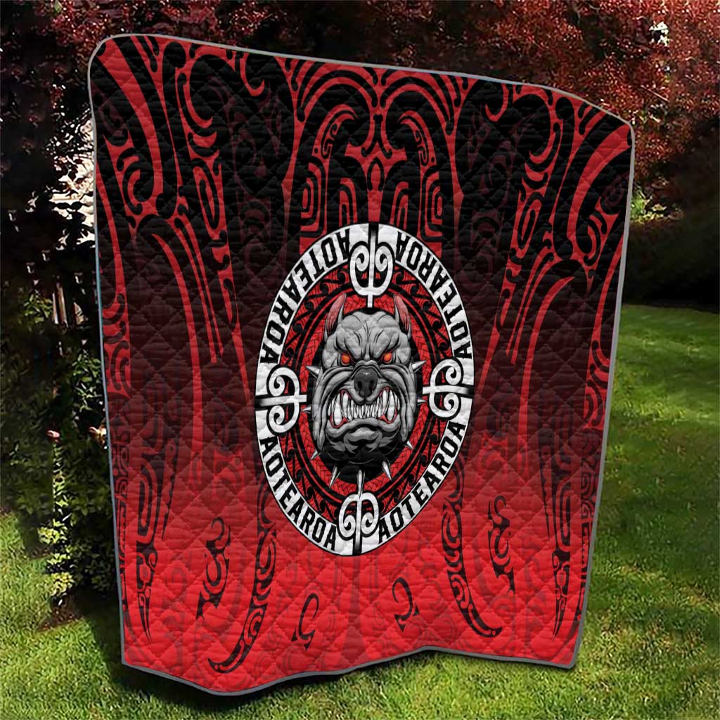 Aotearoa Bulldog Quilt New Zealand Kowhaiwhai Tribal LT9 - Polynesian Pride