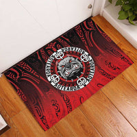 Aotearoa Bulldog Rubber Doormat New Zealand Kowhaiwhai Tribal LT9 - Polynesian Pride